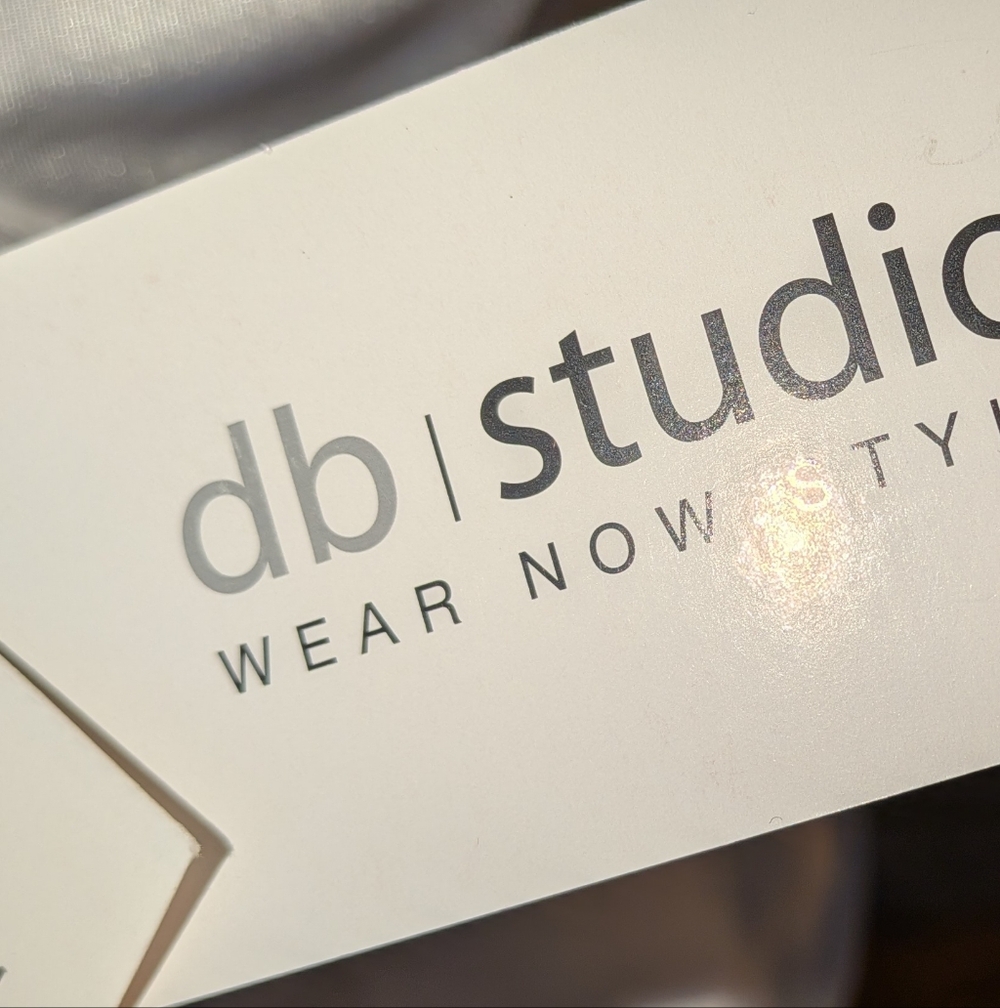 David's Bridal NWT Sexy DB Studio White Full Length Halter Gown Open Back - Picture 10 of 15